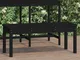 vidaXL Panca da Giardino Nera 109x44x45 cm Legno Massello di Pino