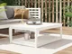 vidaXL Tavolo da Giardino Bianco 121x82,5x45 cm Legno Massello di Pino