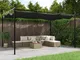 vidaXL Pergola con Tetto Retrattile Antracite 395x292x230 cm