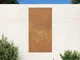 vidaXL Decorazione Muro da Giardino 105x55 cm Sole in Acciaio Corten