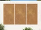 vidaXL Decorazioni Muro da Giardino 3 pz 105x55 cm Sole Acciaio Corten