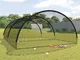 vidaXL Rete Gabbia da Battuta Baseball Nera 500x400x250cm Poliestere