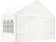 vidaXL Gazebo con Tetto Bianco 4,08x2,23x3,22 m in Polietilene