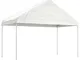 vidaXL Gazebo con Tetto Bianco 4,08x2,23x3,22 m in Polietilene