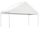 vidaXL Gazebo con Tetto Bianco 5,88x2,23x3,75 m in Polietilene