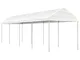 vidaXL Gazebo con Tetto Bianco 8,92x2,28x2,69 m in Polietilene