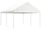 vidaXL Gazebo con Tetto Bianco 4,46x4,08x3,22 m in Polietilene