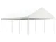 vidaXL Gazebo con Tetto Bianco 8,92x4,08x3,22 m in Polietilene