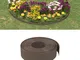 vidaXL Bordature da Giardino 5 pz Marroni 10 m 15 cm in Polietilene