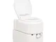 vidaXL Toilette Integrata da Campeggio Bianca 24+17 L HDPE e PP