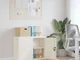 vidaXL Armadio Classificatore Bianco 90x40x70 cm in Acciaio