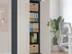 vidaXL Armadio Classificatore Antracite e Bianco 90x40x180 cm Acciaio