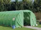 vidaXL Serra con Telaio in Acciaio Verde 60 m² 20x3x2 m