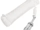 vidaXL Ancora Pieghevole con Corda Argento 0,7kg Ghisa Zincata a Caldo