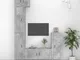 vidaXL Set di Mobili Porta TV 5 pz Grigio Cemento in Legno Multistrato