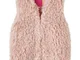 vidaXL Gilet da Bambina in Pelliccia Sintetica Rosa Chiaro 92