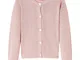 vidaXL Cardigan da Bambina Lavorato a Maglia Rosa Tenue 128