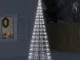 vidaXL Luce Albero di Natale su Pennone 550LED Bianco Freddo 300cm
