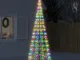 vidaXL Illuminazione Albero di Natale su Pennone 550LED Colorato 300cm