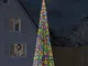 vidaXL Illuminazione Albero Natale su Pennone 1534LED Colorato 500cm