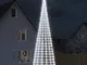 vidaXL Luce Albero di Natale su Pennone 3000LED Bianco Freddo 800cm