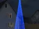 vidaXL Illuminazione Albero di Natale su Pennone 3000LED Blu 800cm