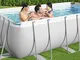 Bestway Set Piscina Power Steel Rettangolare 404x201x100 cm