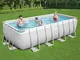 Bestway Set Piscina Power Steel Rettangolare 488x244x122 cm