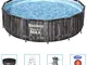 Bestway Set Piscina Rotonda Steel Pro MAX 427x107 cm