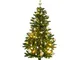 vidaXL Albero Natale Incernierato con 150 LED e Palline 150 cm