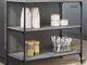 vidaXL Carrello Cucina Grigio Sonoma 102x50x95 cm in Legno Multistrato