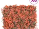 vidaXL Recinzione Foglie Acero Artificiali 6 pz Rosso Chiaro 40x60cm