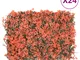 vidaXL Recinzione Foglie Acero Artificiali 24 pz Rosso Chiaro 40x60cm