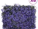 vidaXL Recinzione Foglie Artificiali 6 pz Viola 40x60 cm