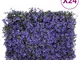 vidaXL Recinzione Foglie Artificiali 24 pz Viola 40x60 cm