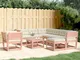 vidaXL Set Divani Giardino 8 pz con Cuscini Legno Massello di Douglas