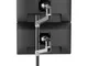 LX Series LX Dual Stacking Arm Tall Pole 101,6 cm (40") Alluminio Scrivania