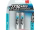 Blister 2 X Accu, AA, 2700mAh AA / HR6 Nichel-Metallo Idruro (NiMH)