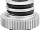 EK-Quantum Torque Push-In Adapter M 7 - Satin Titanium