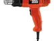 KX1650 740l/min 1750W Rosso pistola ad aria calda