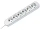 SMART 6x Schuko H05VV-F 3G 1.50mm² 16A/3680W 5m prolunghe e multiple 6 presa(e) AC Bianco