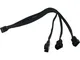 4Pin PWM auf 3x 4Pin PWM 30cm, Cavo a Y