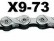 Catena  X9-73 11/128" 114 maglie Grigio