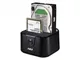 Docking station adj hdd2.5/3.5 max8tbbk double clonazione usb 3.0 sata