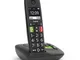  e290a cordless dect senior con segreteria telefonica black