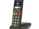  e290 cordless senior dect 2 tasti chiamata rapida black