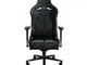  enki sedia gaming gaming con supporto lombare integrato finta pelle multistrato cuscini i...