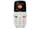  gl-390 telefono cellulare tastiera parlante display 2.2`` tasto sos dual sim bianco