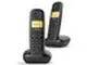 TELEFONO CORDLESS GIGASET A170 DUO L36852H2802K101 Black DECT display alfanum. monoc., ID...