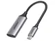 Ugreen 70444 cavo e adattatore video HDMI tipo A (Standard) USB tipo-C Alluminio, Nero